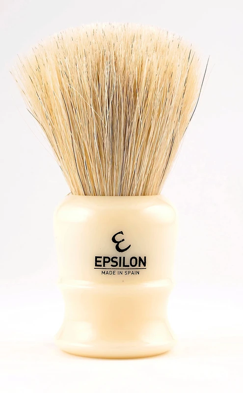 Epsilon White Horse Shaving Brush Fan Shape Ivory 26 mm, Standard, Single