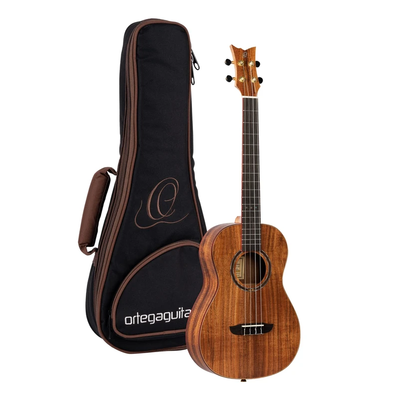 Ortega Guitars Baritone Ukulele Acoustic – Timber Series – Including Gigbag – Acacia, Natural (RUACA-BA)