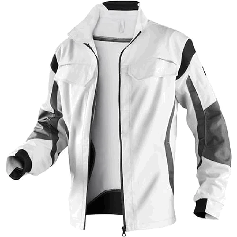Kubler 13243314-1097-62 Size 62 "Classiq Pulse" Jacket - White/Anthracite