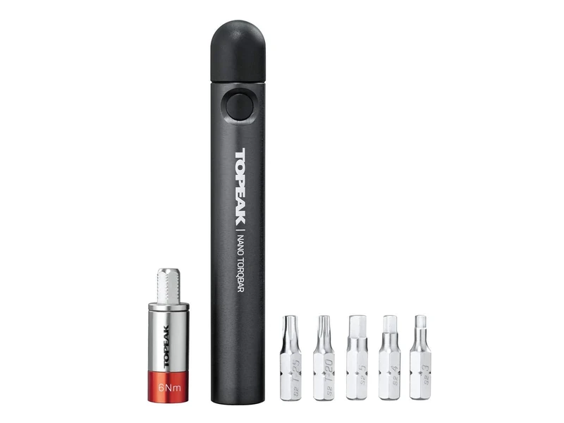 Topeak Nano TorqBar 6 with 5 tool bits, 6nm