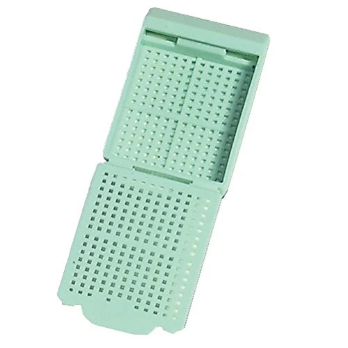 Neolab 7 0017 embedded cassette for biopsies, green (pack of 500).