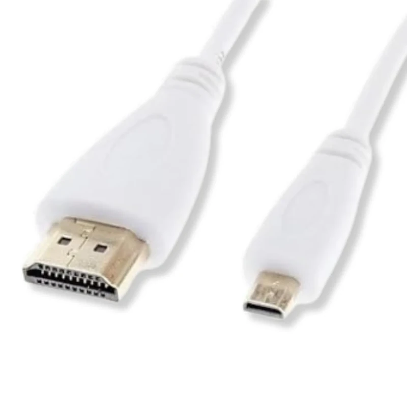 Invero® 3M High Speed HDMI to Micro HDMI Cable V1.4a Compatible Full Ultra 4K HD Resolution Supports 3D Ethernet ideal for Tablets Smartphones Camcorders Cameras etc - White