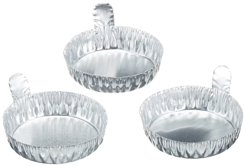 Neolab 2 1601 Foil Trays with Handle Aluminium 55 MM DIAMETER X 14 mm High Size II (Pack of 100)