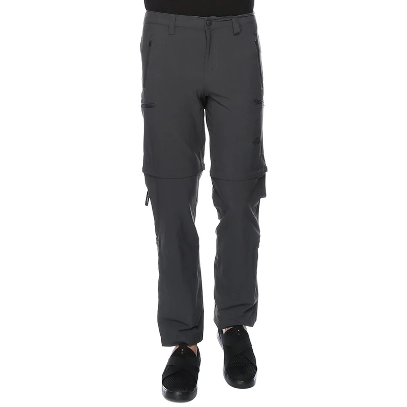 The North Face Men Exploration Convertible Trousers - Asphalt Grey, Short 38