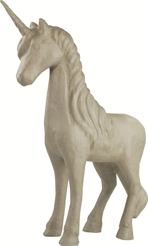 Décopatch - Ref XLA21O - Unicorn - Extra Large Papier Mache Object to Decorate - 84 x 65 x 45cm - Decorate with Décopatch Papers & PaperPatch Glue, Glitter, Paints