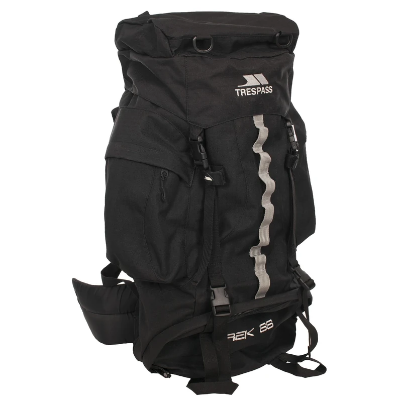 Trespass 66L Black Rucksack Trek