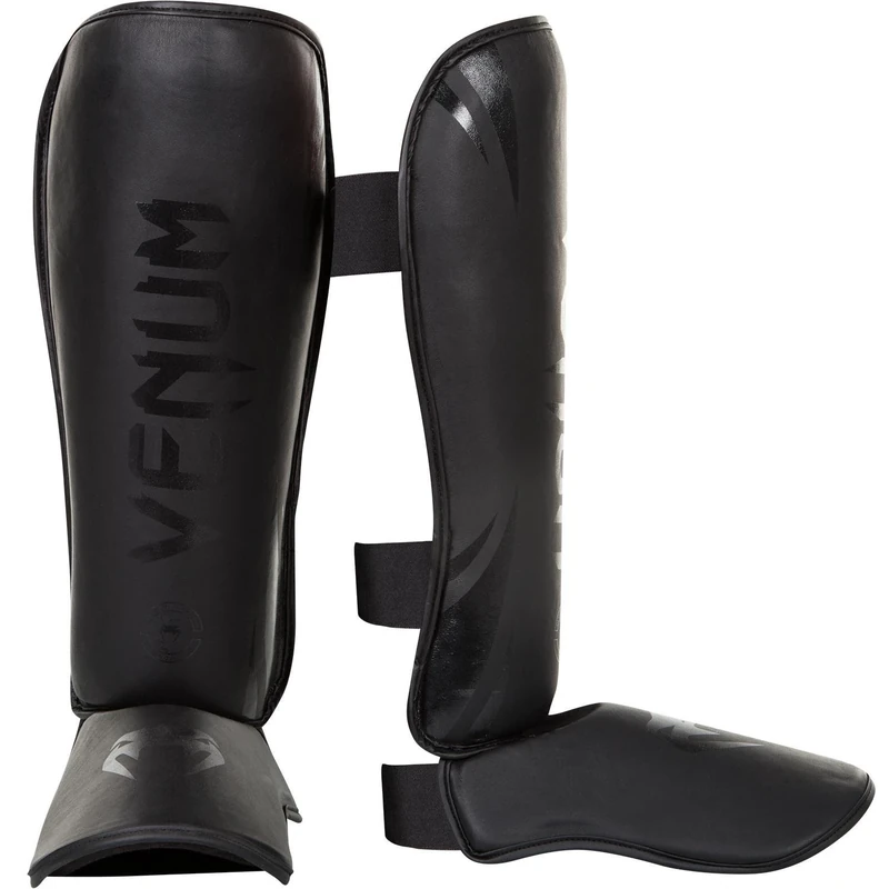 Venum, Challenger Standup Shin Guards, Men's, L, Matte/Black
