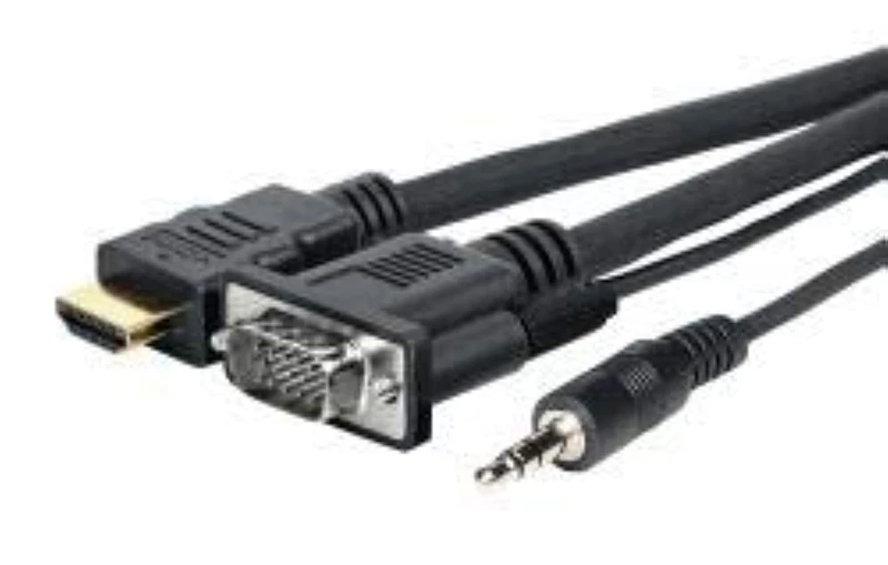 Vivolink – Pro Vga + Audio and HDMI 3 m for Flying Connection, Provgahdmifly3 (for Flying Connection HDMI 4 K x 2 K @ 60 Hz – VGA 1920 x 1200 @ 60 Hz) - Image 1
