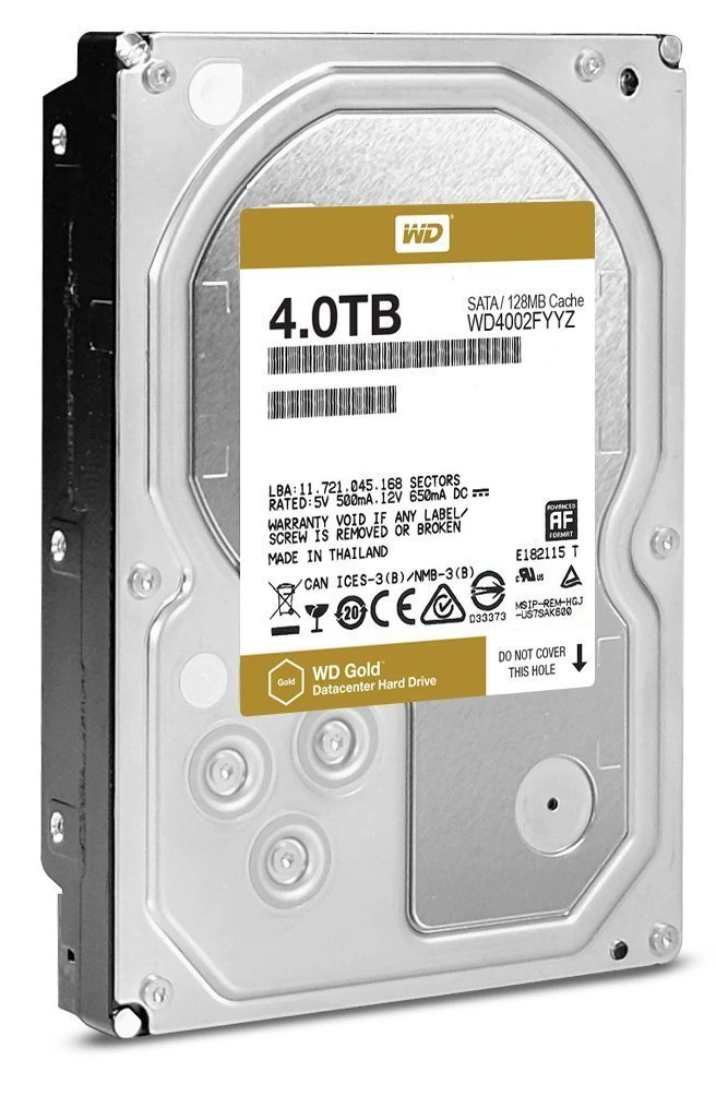 Western Digital WD4002FYYZ 4 TB 3.5-Inch Hard Drive - Gold