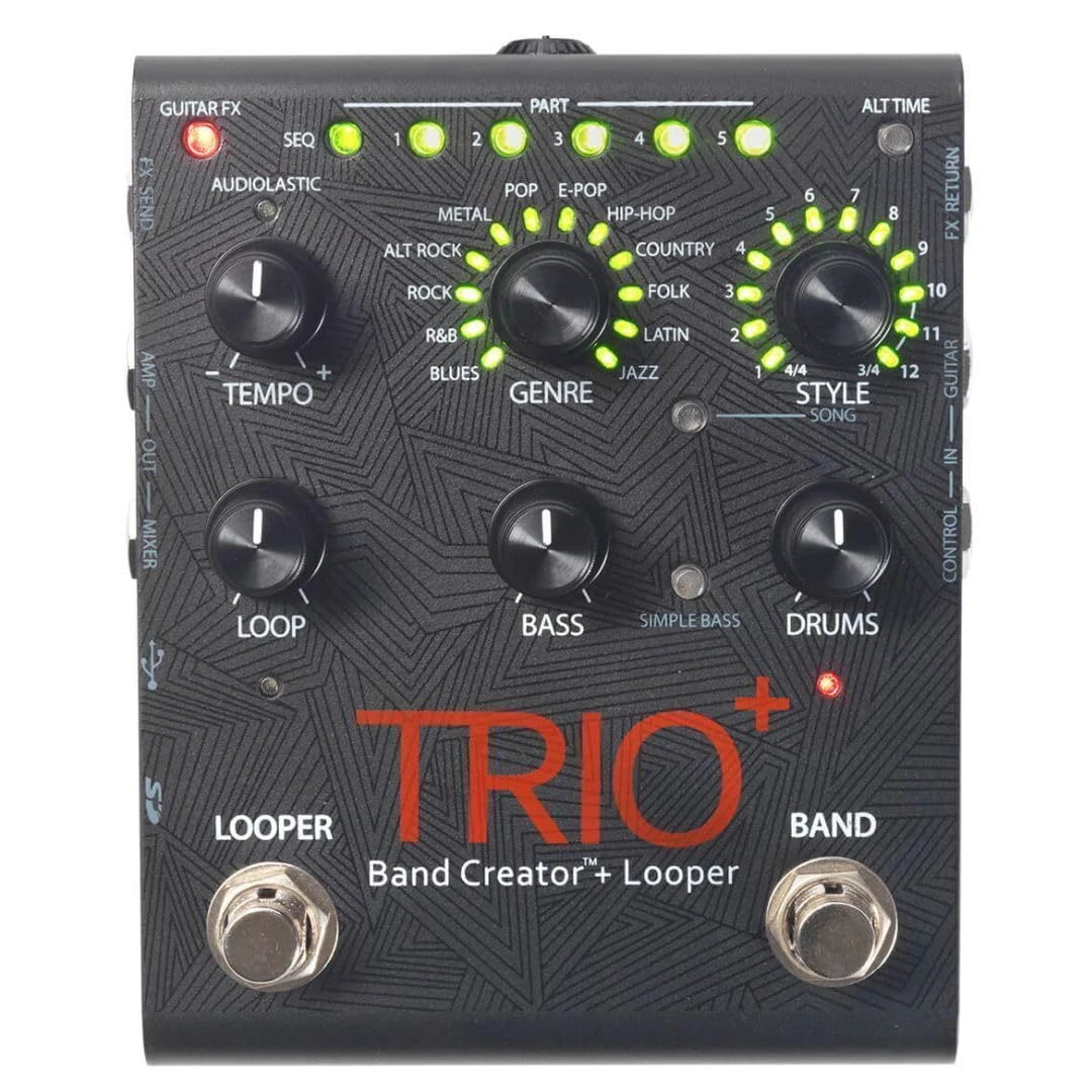 DigiTech TRIO Plus Band Creator Guitar Pedal With Looper