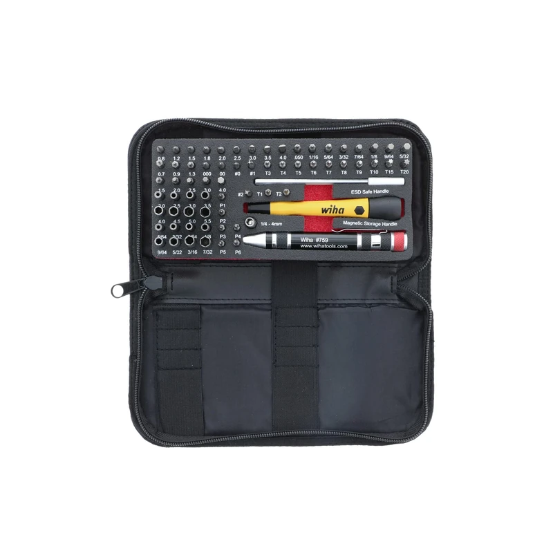 Wiha 75971 68 Piece System 4 ESD Safe Master Technician Ratchet and MicroBits Set