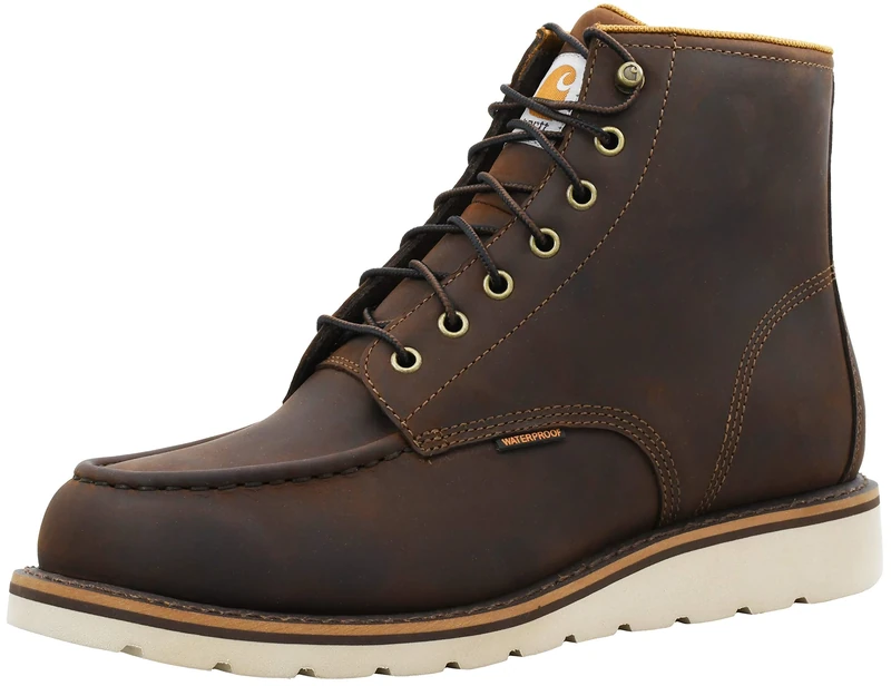 Carhartt Men's CMW6095 6" Moc Toe Casual Wedge Work Boot, Brown, 10.5 M US