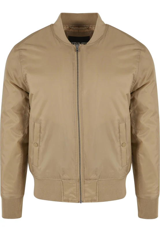Urban Classics Men's Basic Bomber Jacket, Beige (Beige 3), L