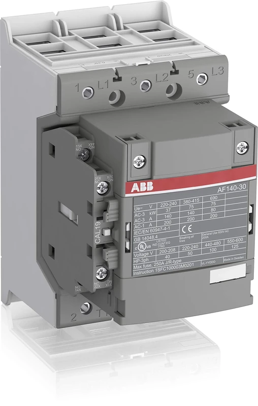 ABB AF140-30-11-13 Contactor, 3 Phase, 600V AC, 200A, 50/60Hz (ABB1SFL447001R1311)