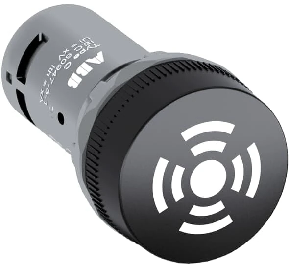 ABB CB1-630B Compact Buzzer, Pulsating Sound without Light, Black, Non-Illuminated (ABB1SFA619600R6306) - Image 1