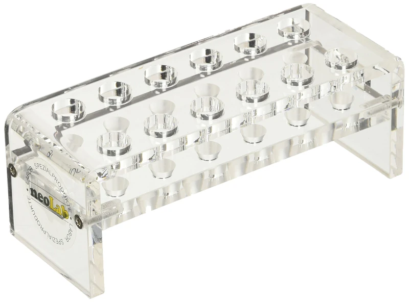 Neolab 1 5137 Acrylic Frame for 2 x 6 Eppendorf Reaction Tubes 1.5 ml - Image 1