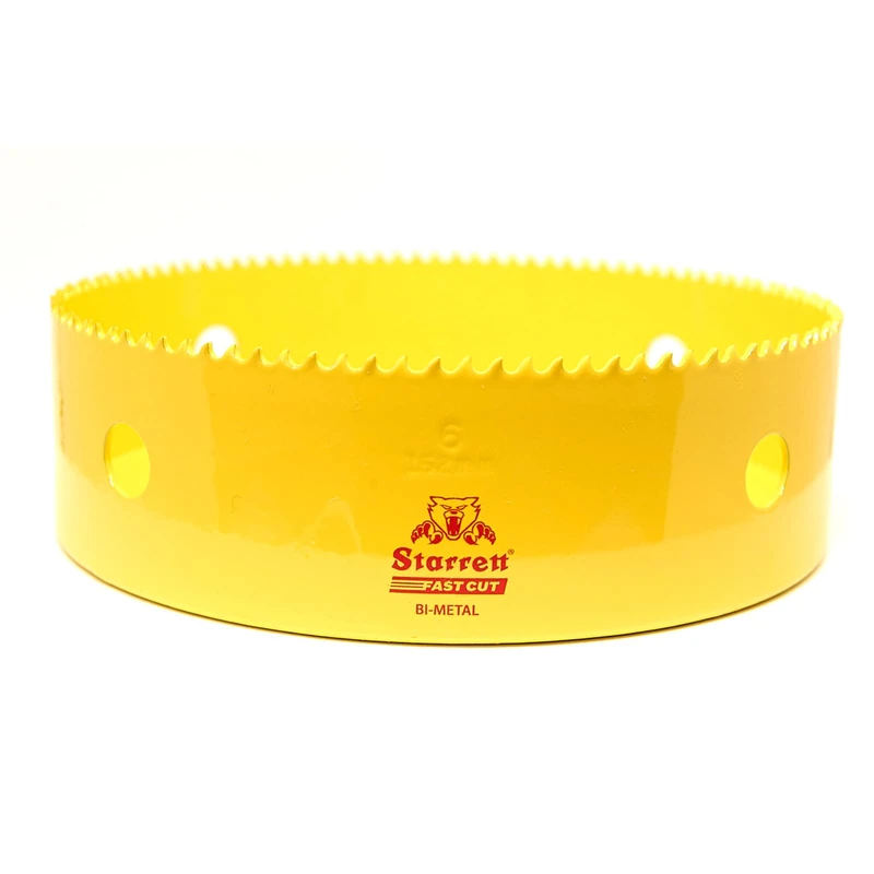 Starrett Hole Saw, Yellow, 152 mm