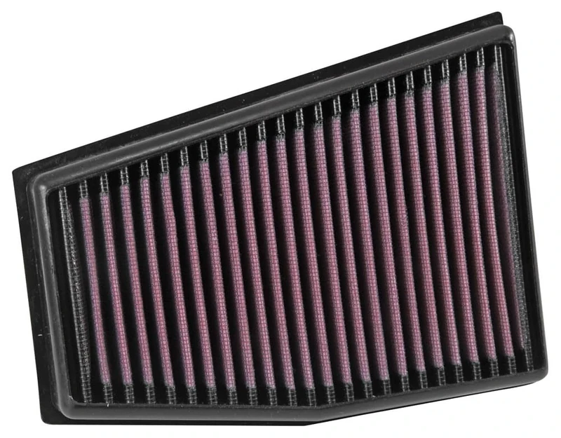 K&N Engine Air Filter: High Performance, Premium, Washable, Panel Filter: 2010-2015 (RS4, RS5, A4, A5), 33-3032, Black/purple