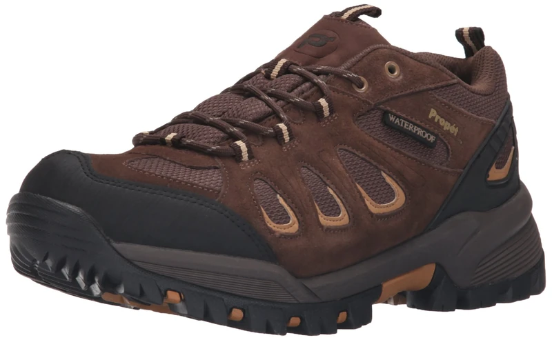 Propét Men's Ridge Walker Low Hiking Boot Ankle Bootie, Brown, 9 UK