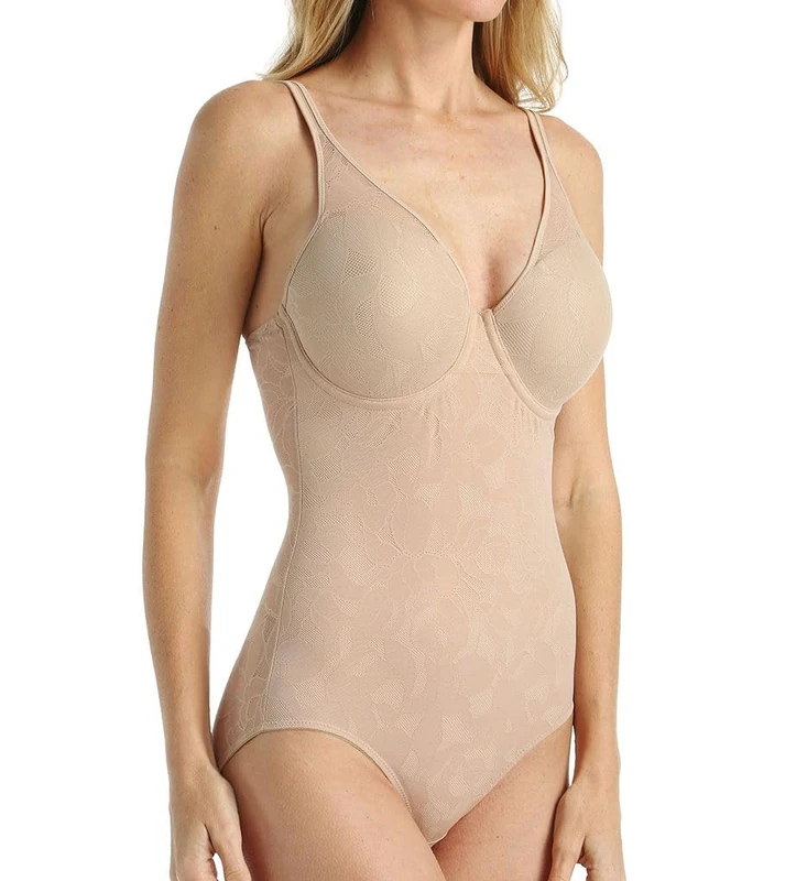 Bali Women's 6552 Shapewear Bodysuit, Nude, 75C