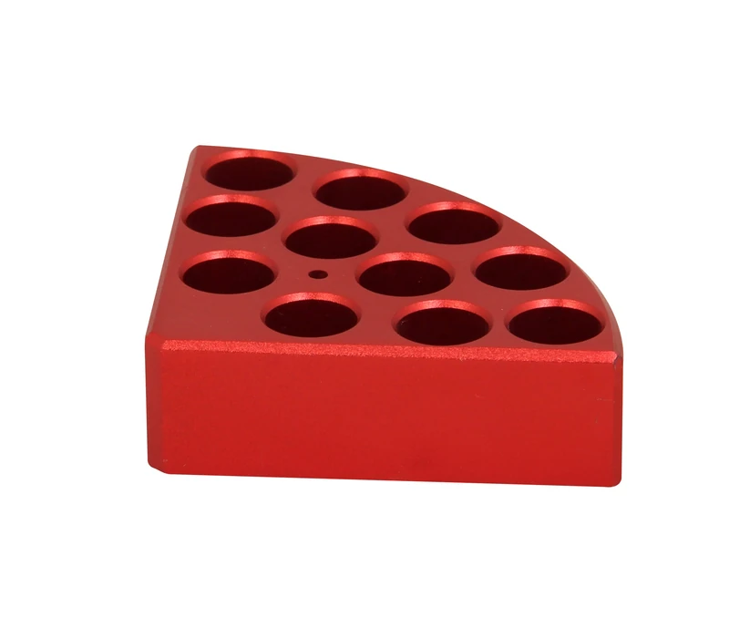 Edu-Lab 153-017 ISG Block Heater for 4 ml Bottle, Reaction Vessel, Red