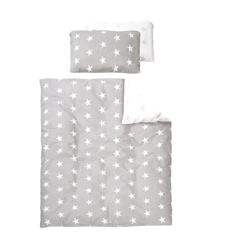 Roba Little Stars 314091V190 Child's Bedding Set 2-Piece Grey