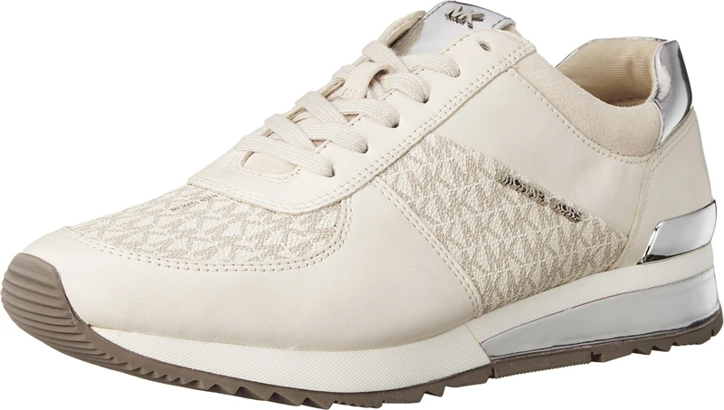 Michael Kors 43R6ALFP2B-150 Allie WRAP Trainer Female Vanilla UK 10