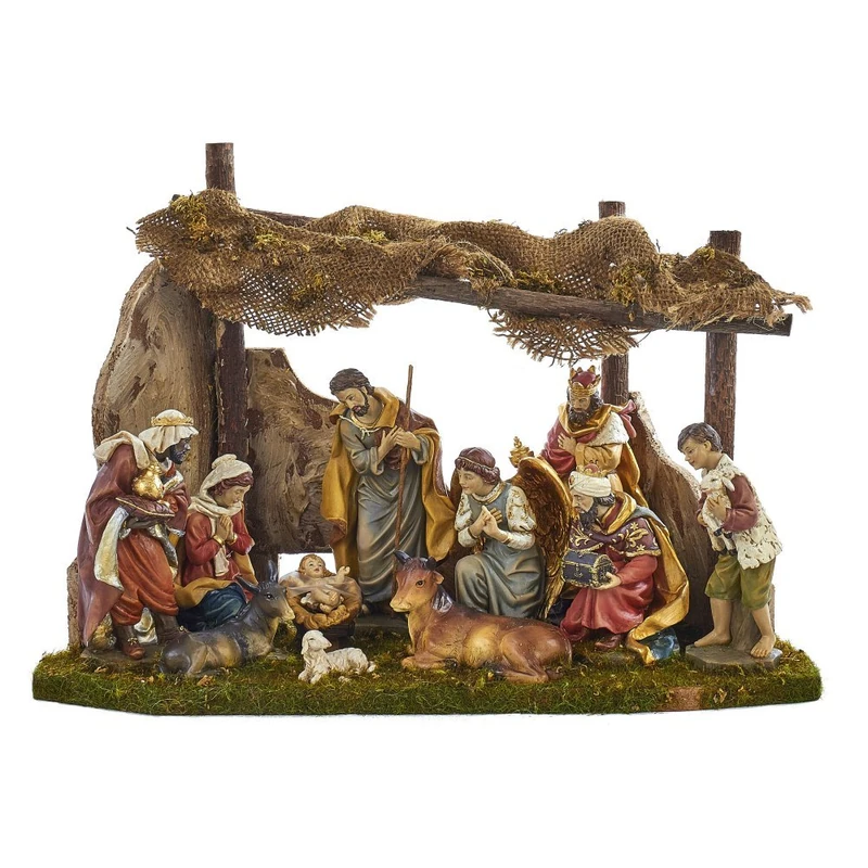 Kurt S. Adler Nativity Set, Vinyl Resin, Multicolor