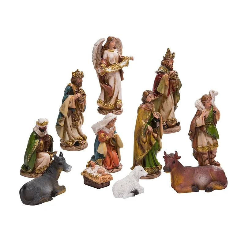 Kurt S. Adler Nativity, Resin, Multicolor, 6 "