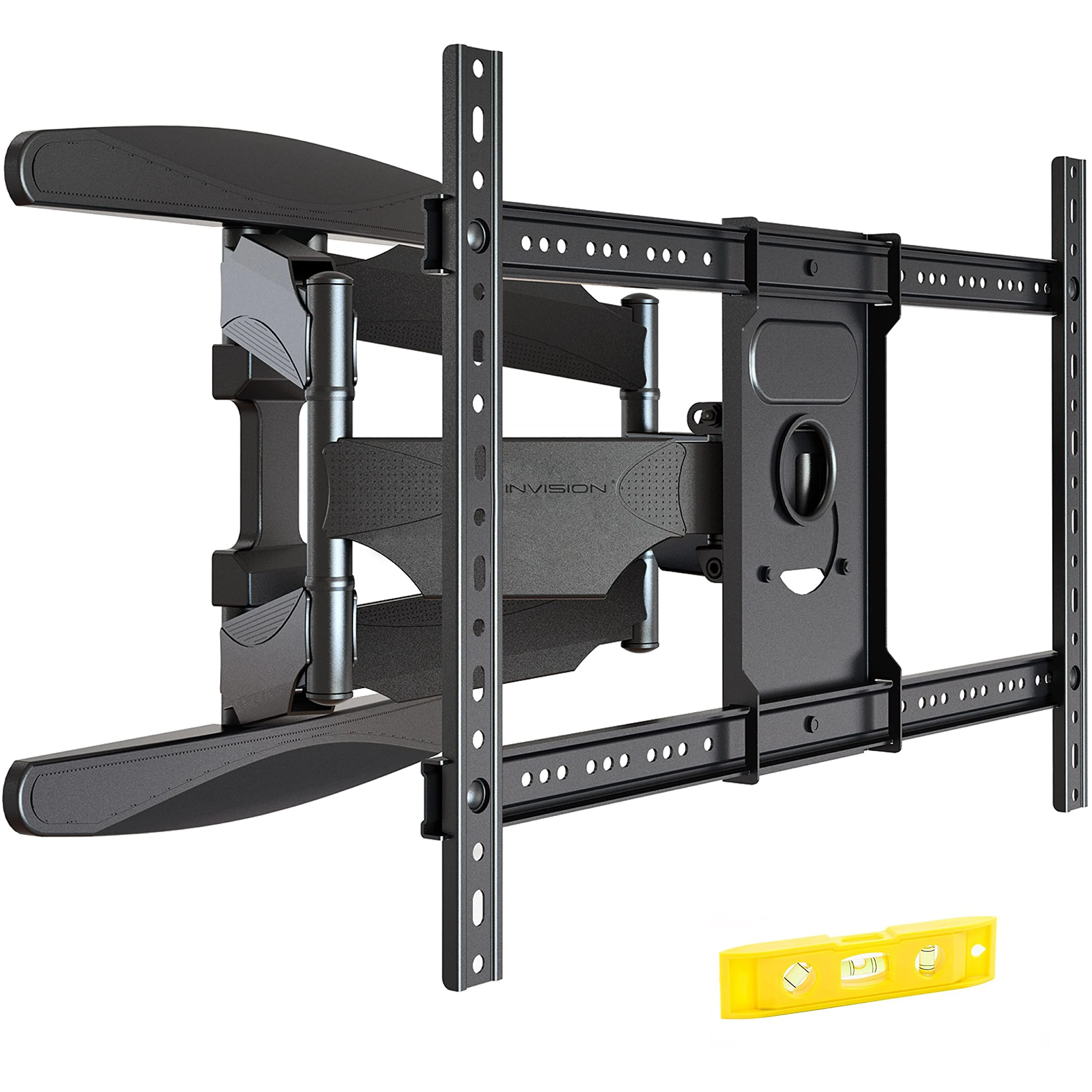 Invision Ultra Strong TV Wall Bracket Mount Double Arm Tilt & Swivel for 37-75 Inch (94-190.5cm) LED LCD OLED Plasma & Curved Screens - Up to VESA 600mm(w) x 400mm(h) - Max Load 50kg (HDTV-DXL)