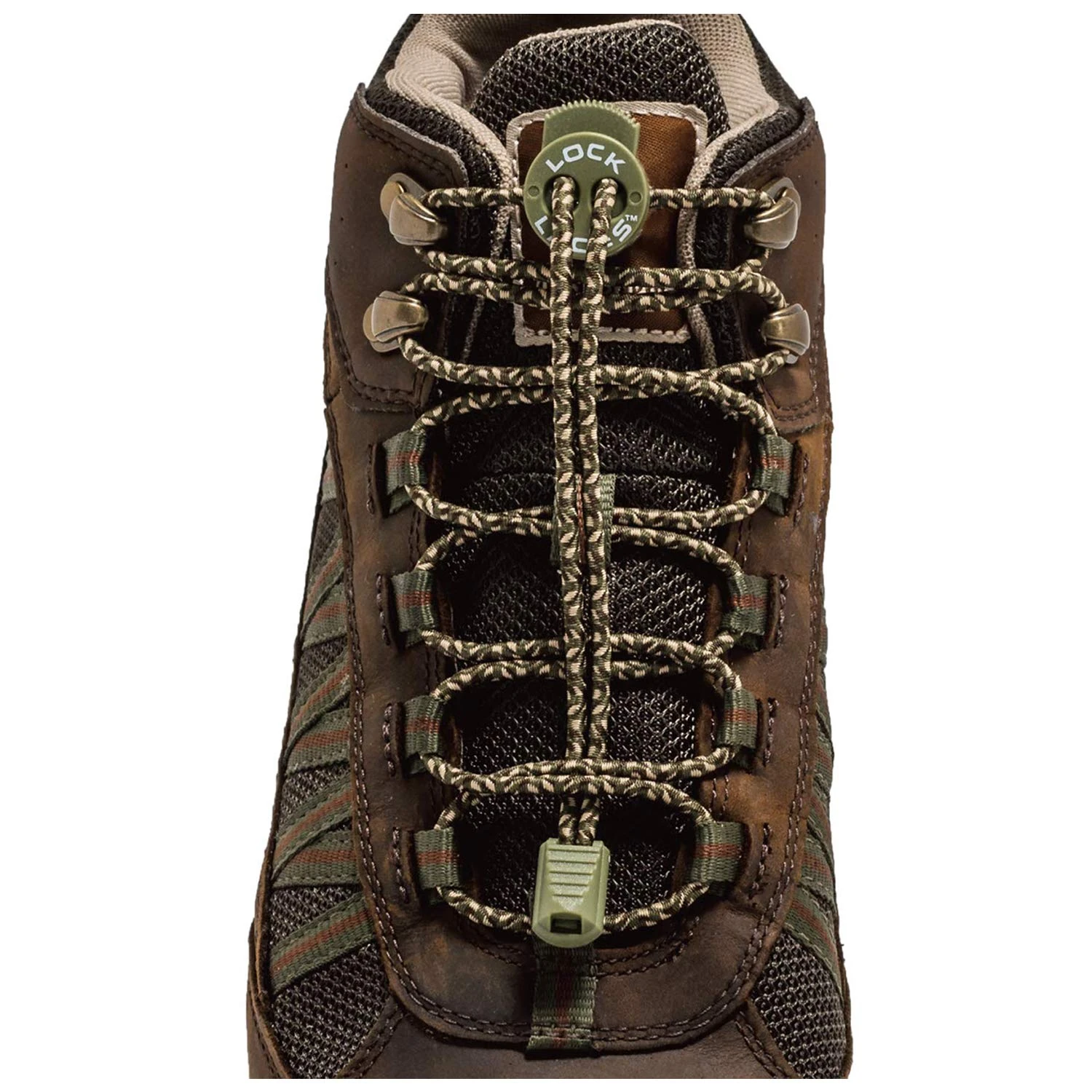 LOCK LACES for Boots (Elastic No Tie Boot Laces) (Camo)