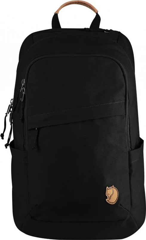 Fjällräven Raven Unisex Outdoor Hiking Backpack, Black, 45 x 27 x 20 cm, 20 Liter