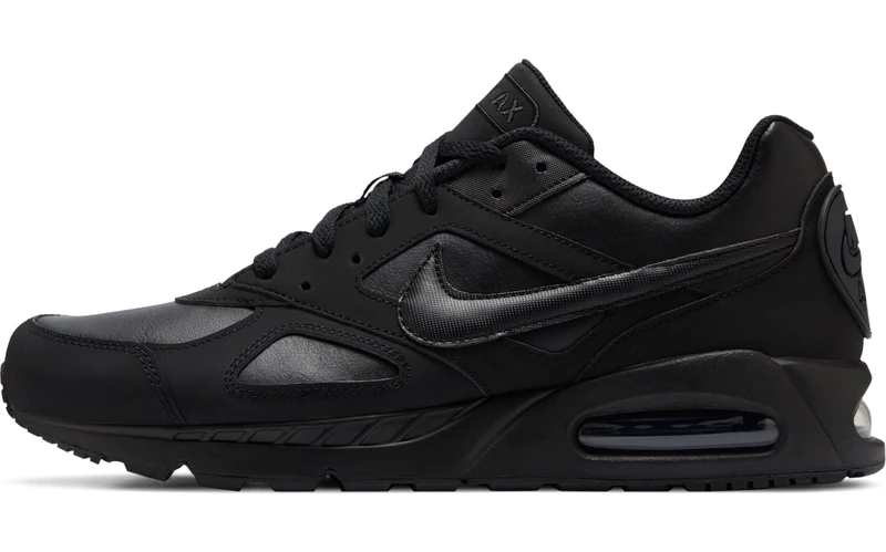 NIKE Men's AIR MAX IVO Leather Shoe Sneaker, Black/White, 8.5 UK
