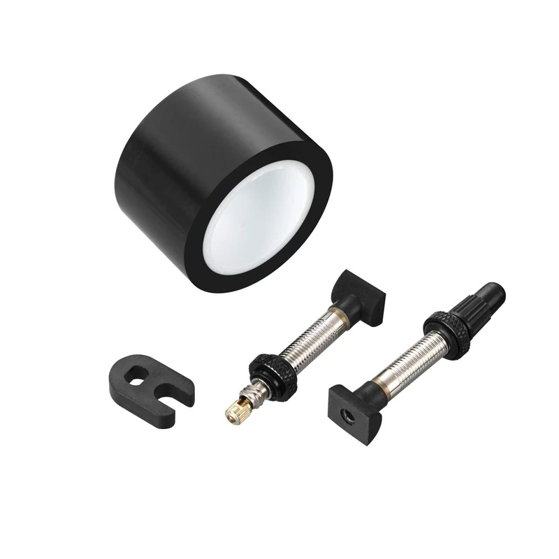 Sram TUBELESS KIT INCLUDES TAPE, 2 UNIVERSAL VALVES & 1 VALVE CORE WRENCH A1 32mm