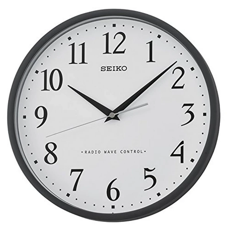 Seiko QXR210K Unisex Plastic Wall Clock Black