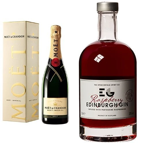 Moët & Chandon Imperial Brut Champagne and Edinburgh Raspberry Gin Liqueur