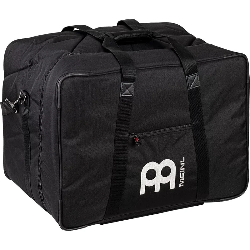 Meinl Percussion Professional Large Cajon Box Drum Bag — Heavy-Duty Fabric, Adjustable Shoulder Strap and Carrying Grip, 2-Year Warranty, Black, (MCJB-L)