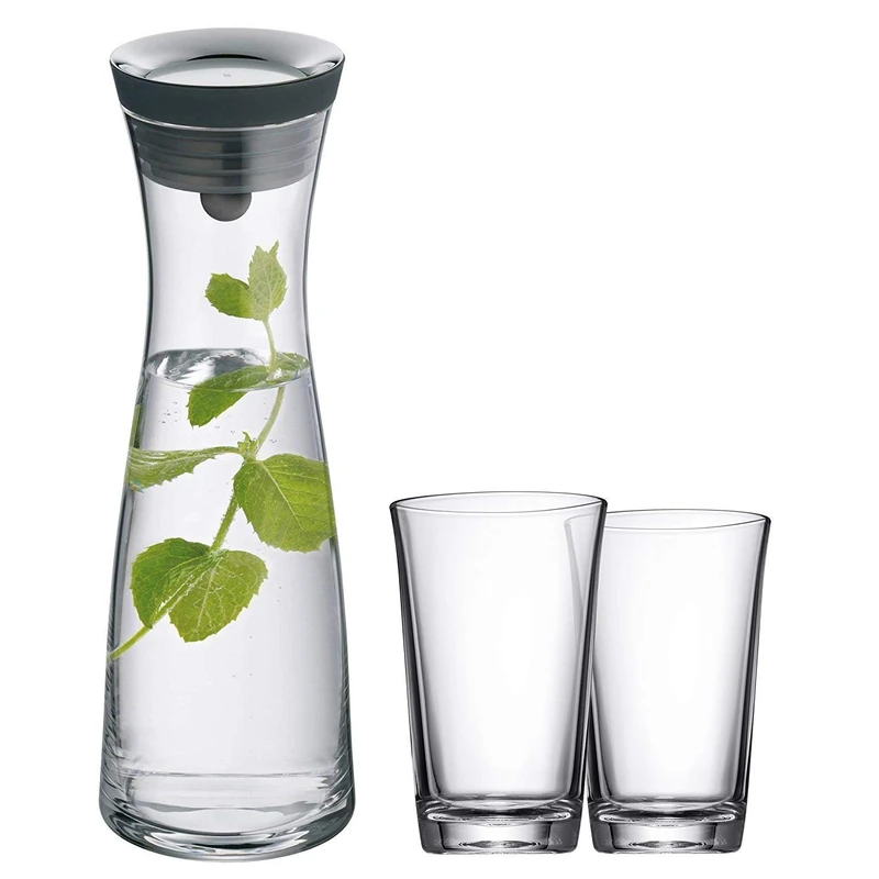 WMF Water carafe and Water Glass, Multi-Colour, 25 Litre, 3-Piece