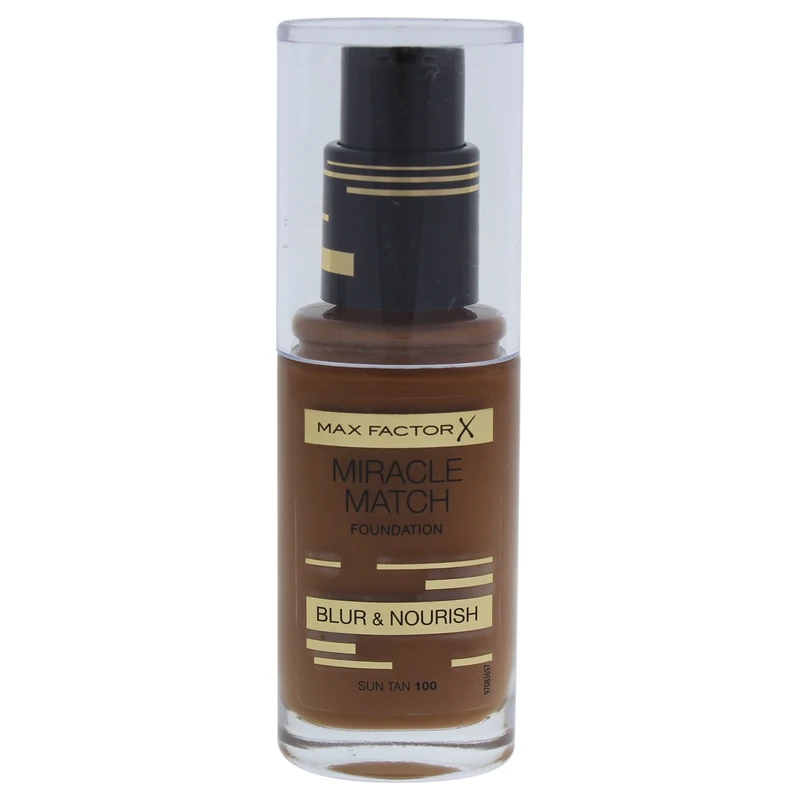 Max Factor Miracle Match Blur & Nourish Foundation, Sun Tan 100