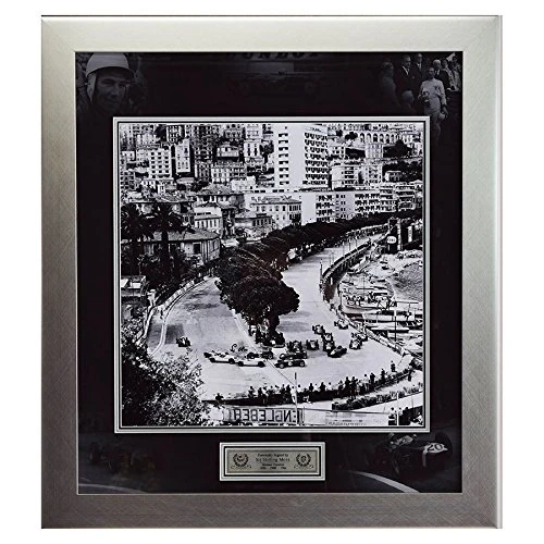 MemorabiliaOutlet Signed Sir Stirling Moss Monaco Framed Montage - Large Monaco F1