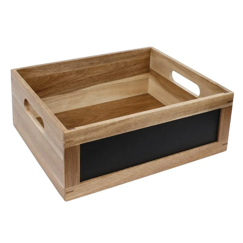 Olympia Display Crate with Chalkboard Side 1/2 Gn 325X265X120mm - New Features - Image 1