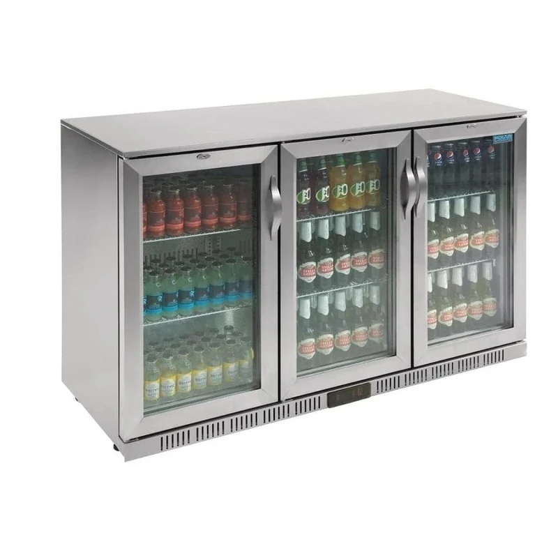 Polar GL009 Bottle Cooler, Triple Hinged Door, 330 L