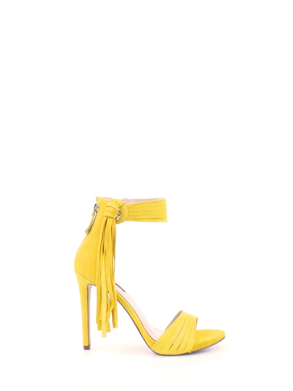 Guess Women's Sue03 T-Bar Heels, Yello Yellow, 4.5 UK