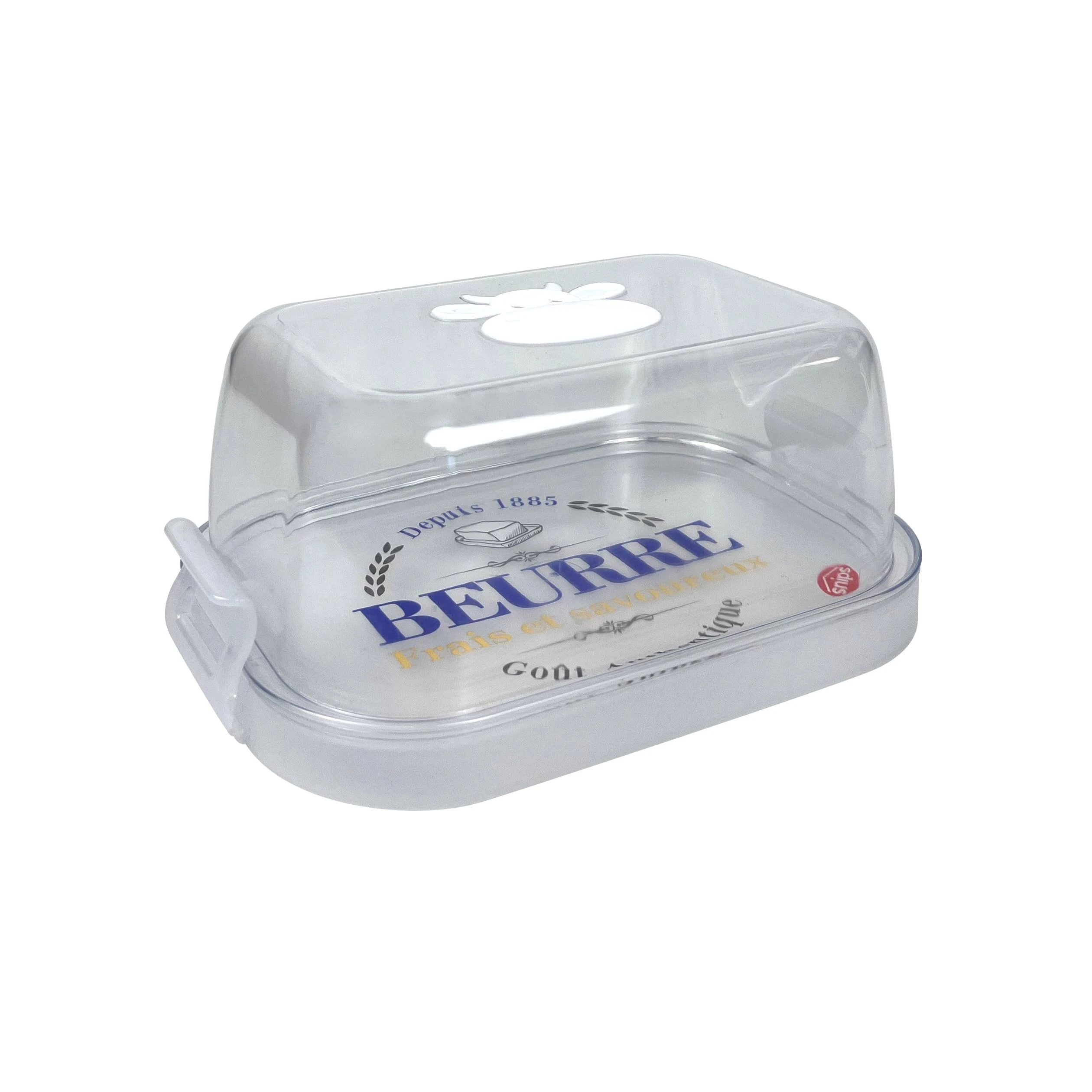 Snips Butter Dish Farm, 0,50 LT, 2 Safety Lock,16 x11,5 x 7 cm, Made in Italy, 0% BPA e phthalate free