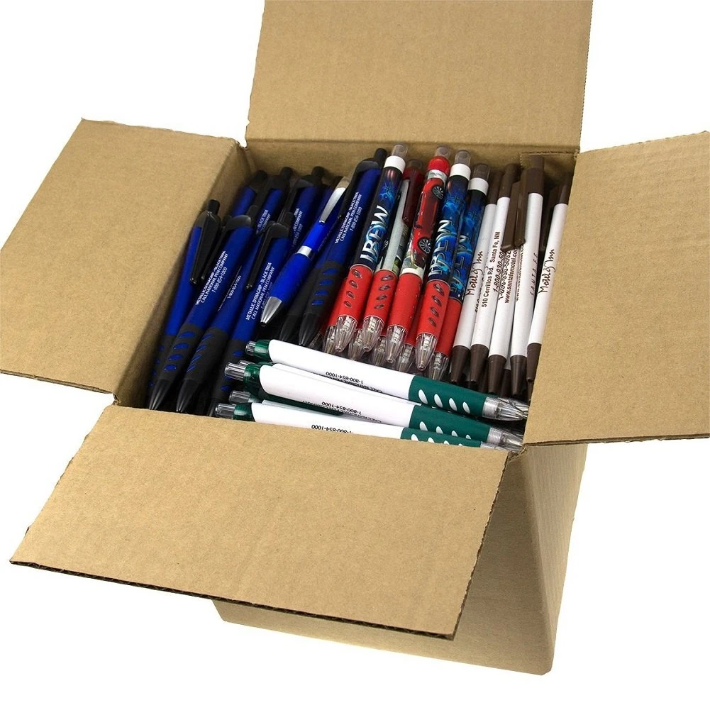 5lb Box of Assorted Misprint Ink Pens Ballpoint Retractable Office Big Bulk Lot by DG Collection