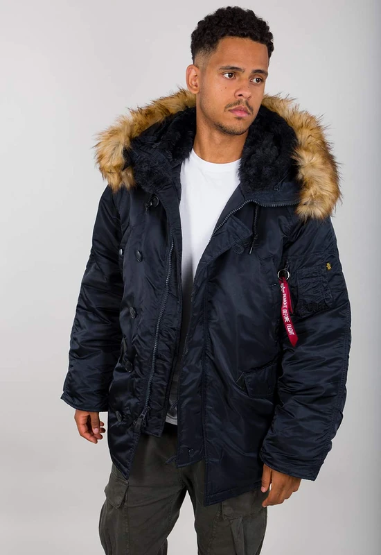 ALPHA INDUSTRIES Men's N3B Jacket, Rep.Blue, X-Small