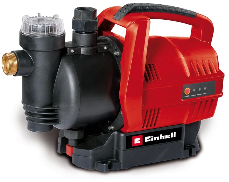 Einhell Domestic water machine GC-AW 6333 (630 W, 3.6 bar pressure, 3300 l/h flow rate, pre-filter, check valve, automatic flow switch with LED indicator)