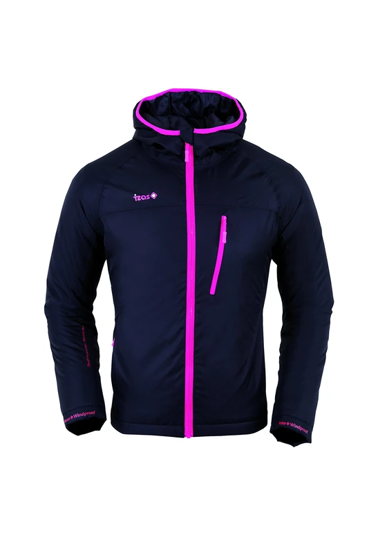 Izas Women's Velay Fiber Jacket, Black/Fuchsia, XL