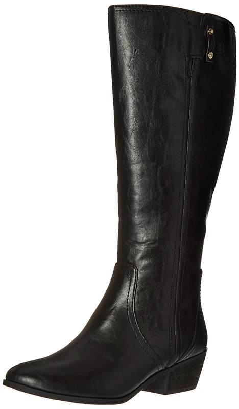 Dr. Scholl's Women's Brilliance Wide Calf Riding Boot, Black, 6.5 UK