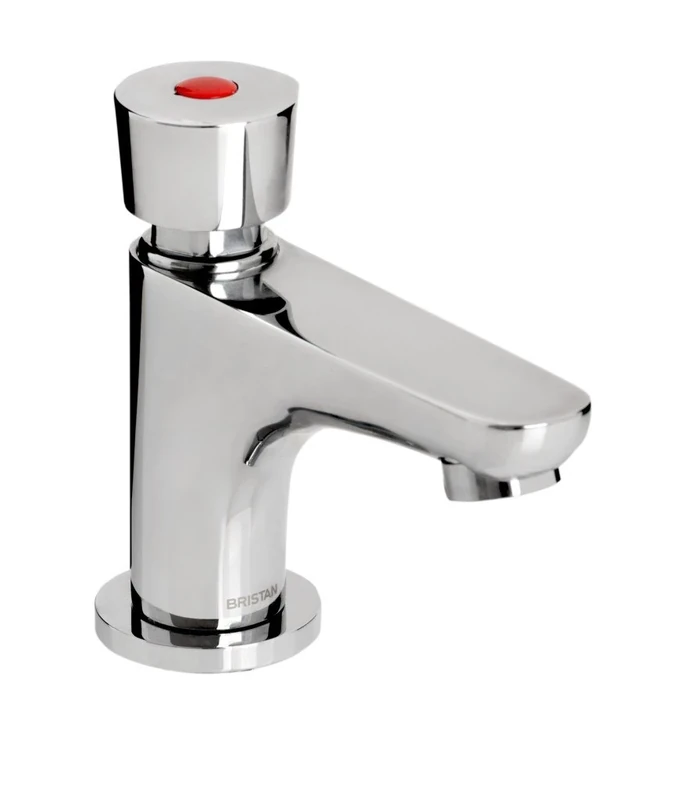 Bristan Z2 DUS 1/2 C Self Closing Single Pillar Basin Soft Touch Timed Flow Tap - Chrome